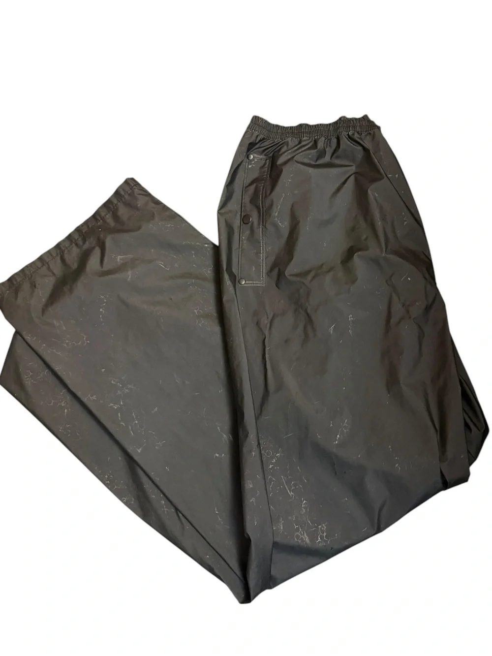 COLUMBIA Men’s Rain Pants SZ XXL Black Elastic Waistband Outdoors